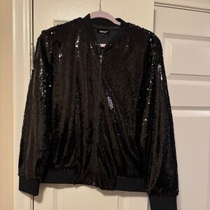 Sequins Bomber Jacket